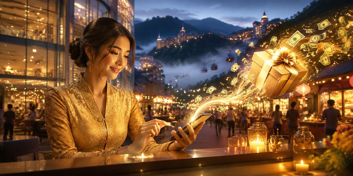 Pengguna di Genting Highlands mengakses perlawanan langsung melalui aplikasi 2bd
